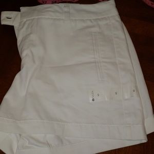 Stylus White chino shorts